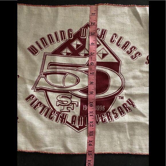 Vintage 49ers San Francisco Decorative Cloth - Picture 5 of 6